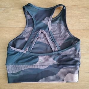 STRUT THIS pink camo high neck bra small